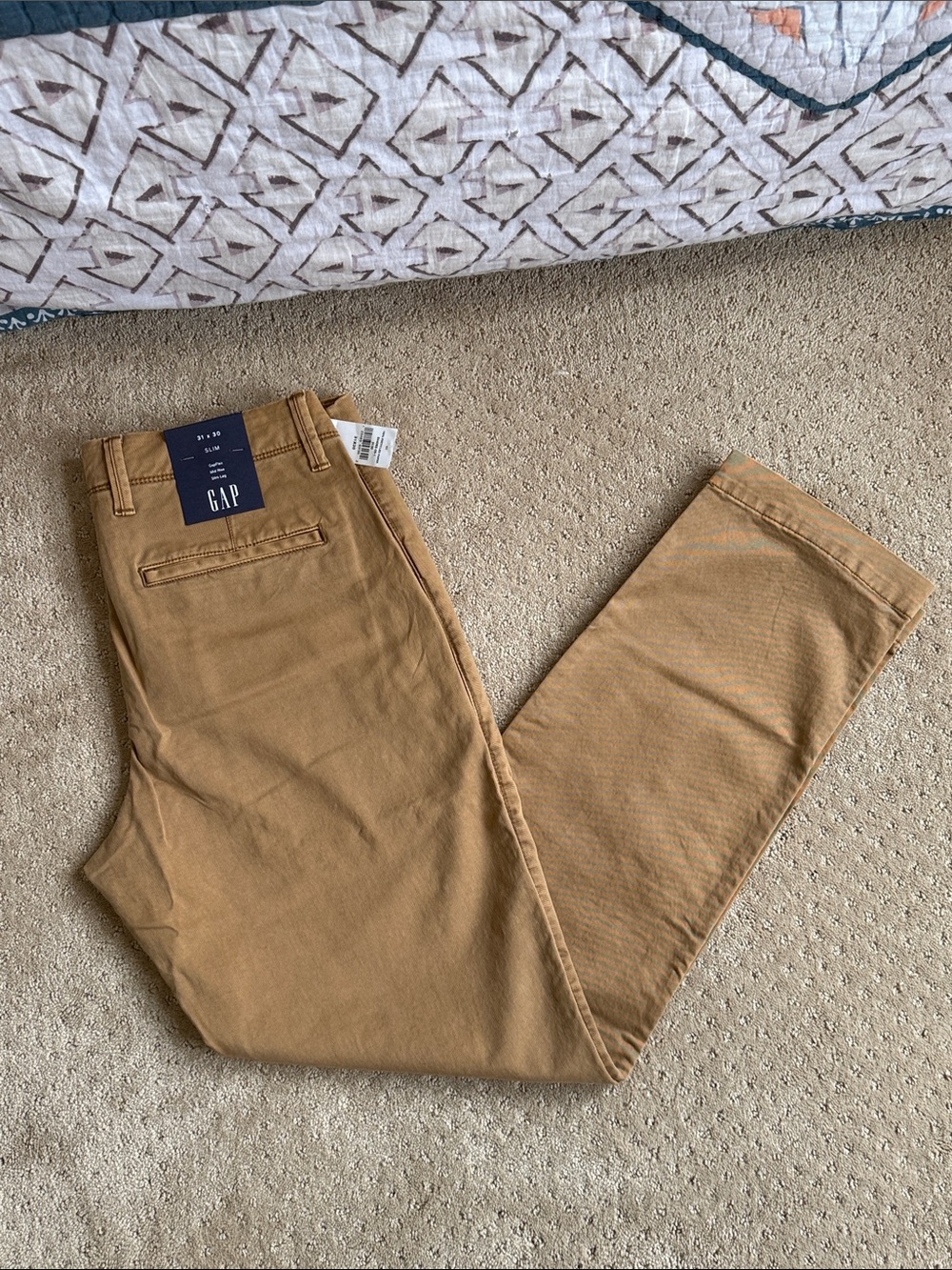 *NWT* GAP Slim Vintage W Chinos, Palomino Brown, Sz 31x30 Slim